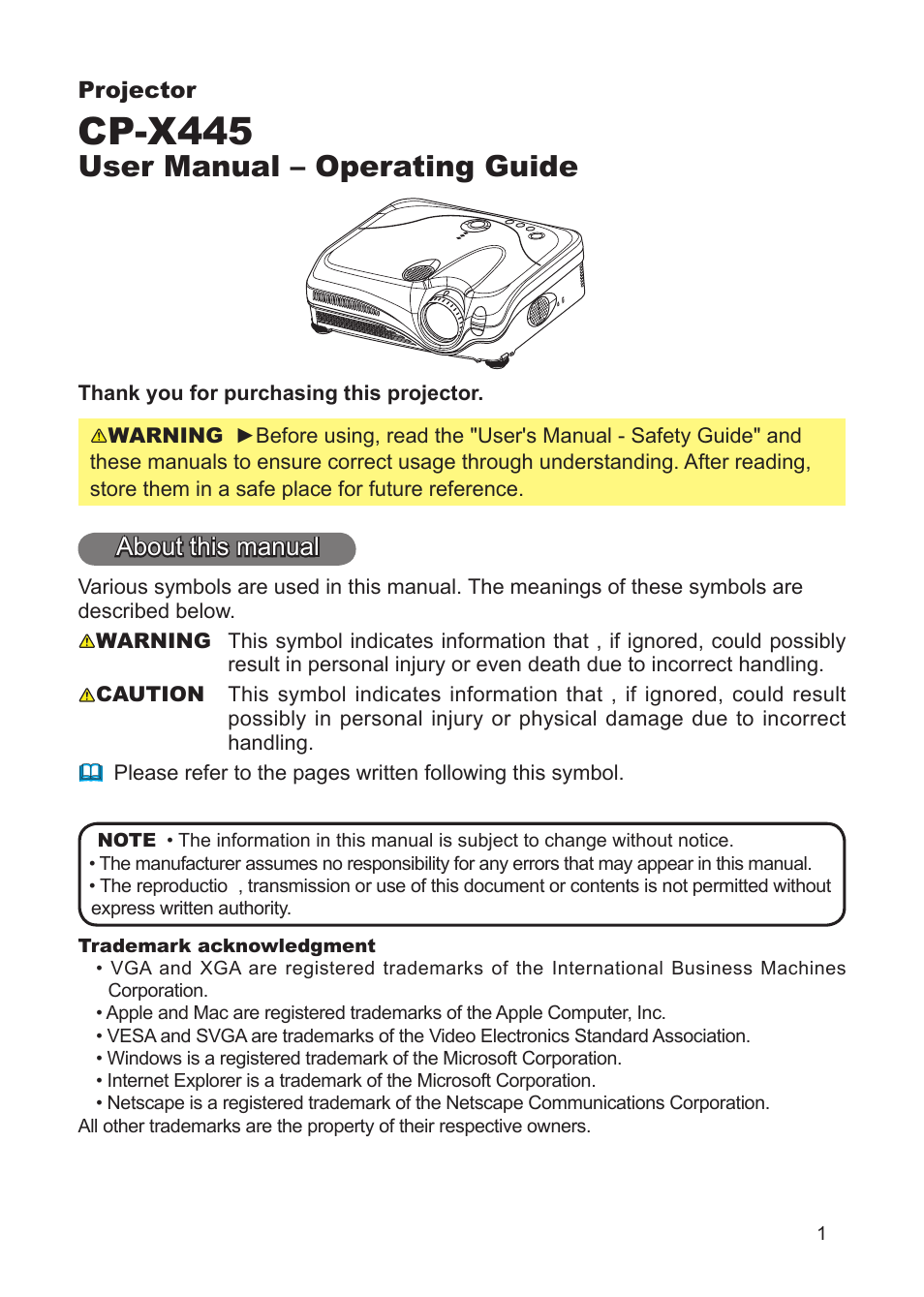 IBM CP-X445 User Manual | 56 pages