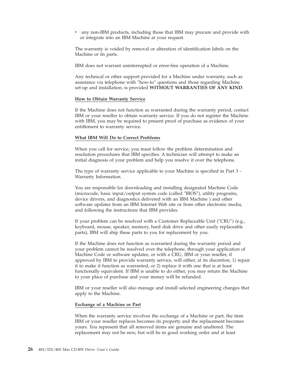 IBM 48X User Manual | Page 36 / 60