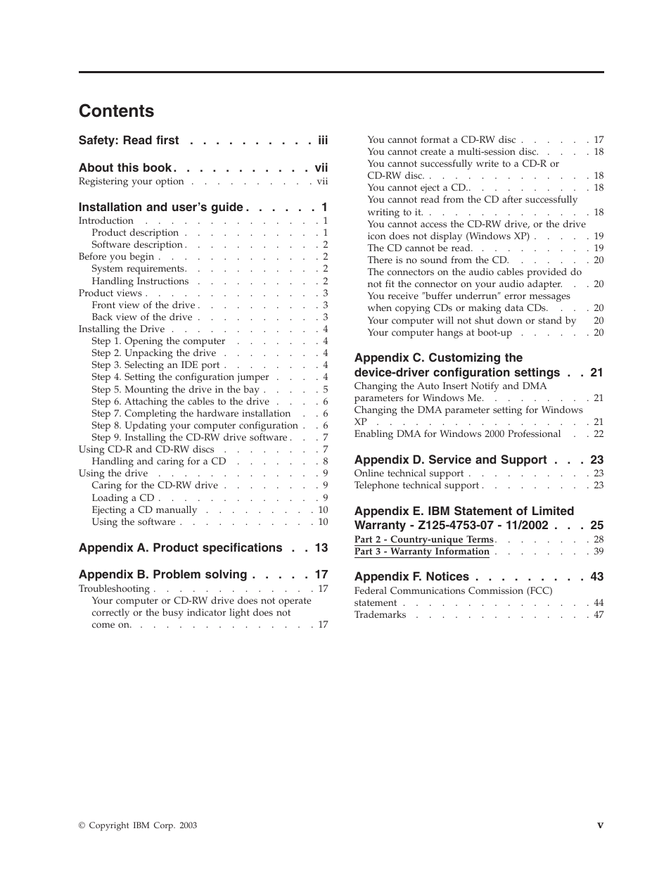 IBM 48X User Manual | Page 7 / 60