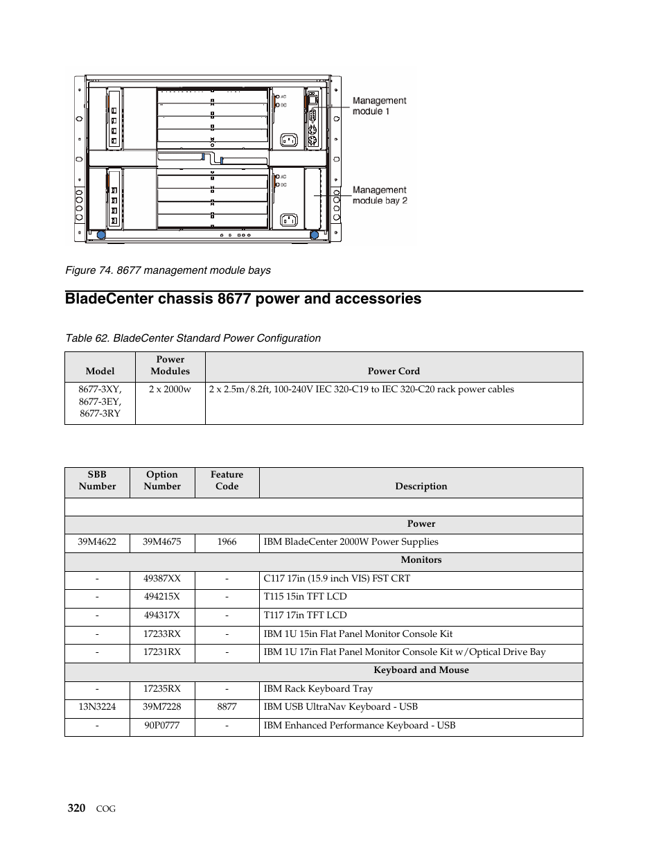 Bladecenter chassis 8677 power and accessories | IBM SCOD-3ZVQ5W User Manual | Page 328 / 548