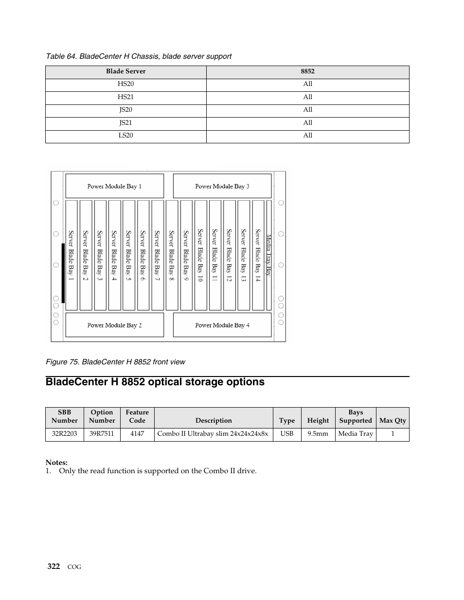 Bladecenter h 8852 optical storage options | IBM SCOD-3ZVQ5W User Manual | Page 330 / 548
