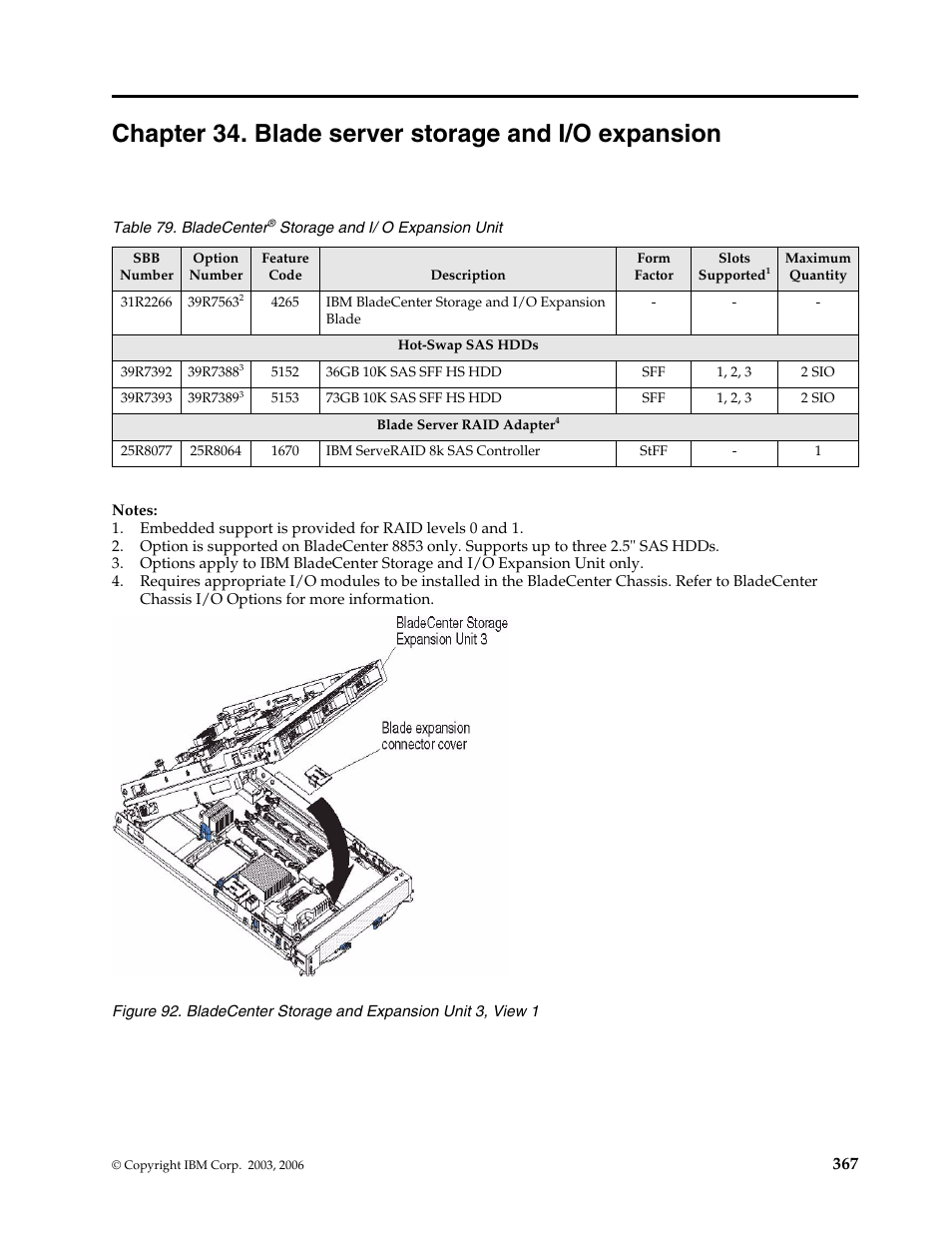 Chapter 34. blade server storage and i/o expansion, Chapter 34. blade server storage and i/o, Expansion | IBM SCOD-3ZVQ5W User Manual | Page 375 / 548