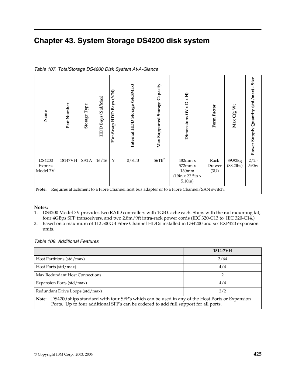 Chapter 43. system storage ds4200 disk system, Chapter 43. system storage ds4200 disk, System | IBM SCOD-3ZVQ5W User Manual | Page 433 / 548