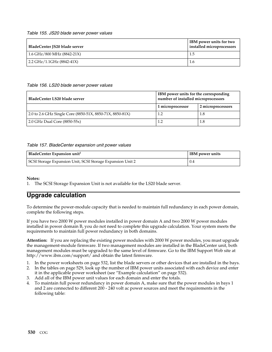 Upgrade calculation | IBM SCOD-3ZVQ5W User Manual | Page 538 / 548