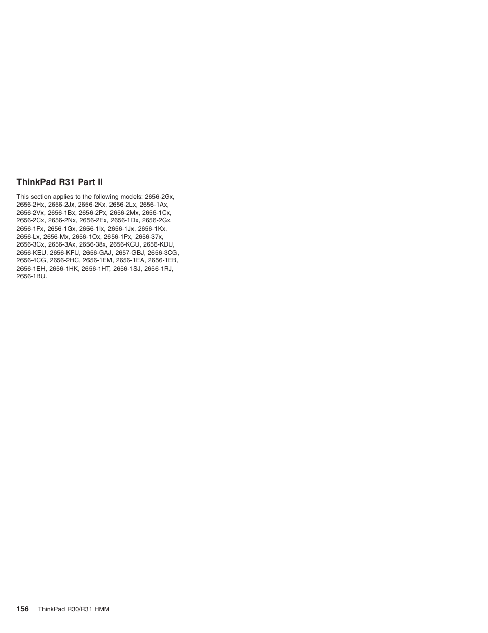 Thinkpad r31 part ii | IBM R31 User Manual | Page 162 / 235