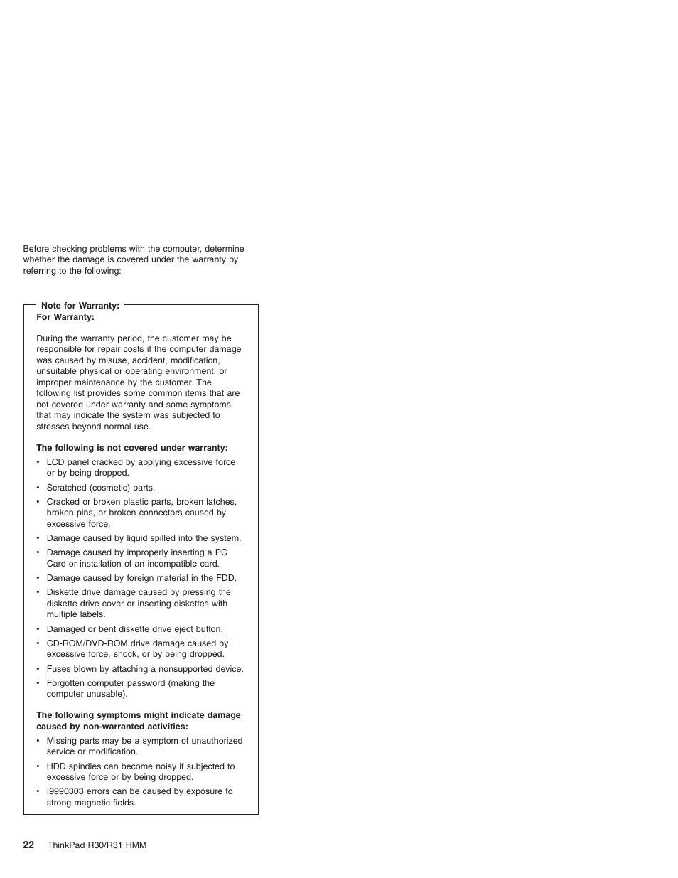 IBM R31 User Manual | Page 28 / 235