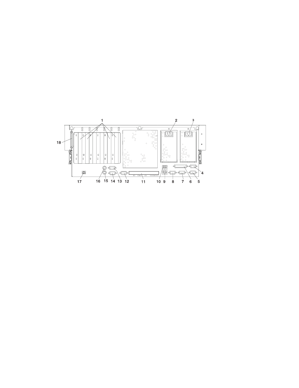 Rear view, Model 6c4, Rear view model 6c4 | IBM 6C4 User Manual | Page 24 / 233