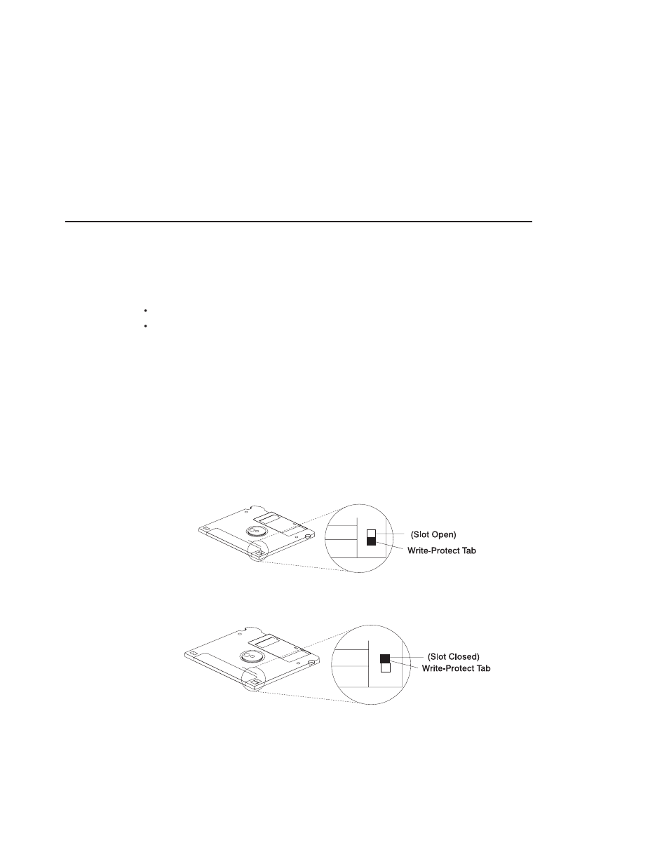 Using the 3.5-inch diskette drive, Write-protecting 3.5-inch diskettes | IBM 6C4 User Manual | Page 37 / 233