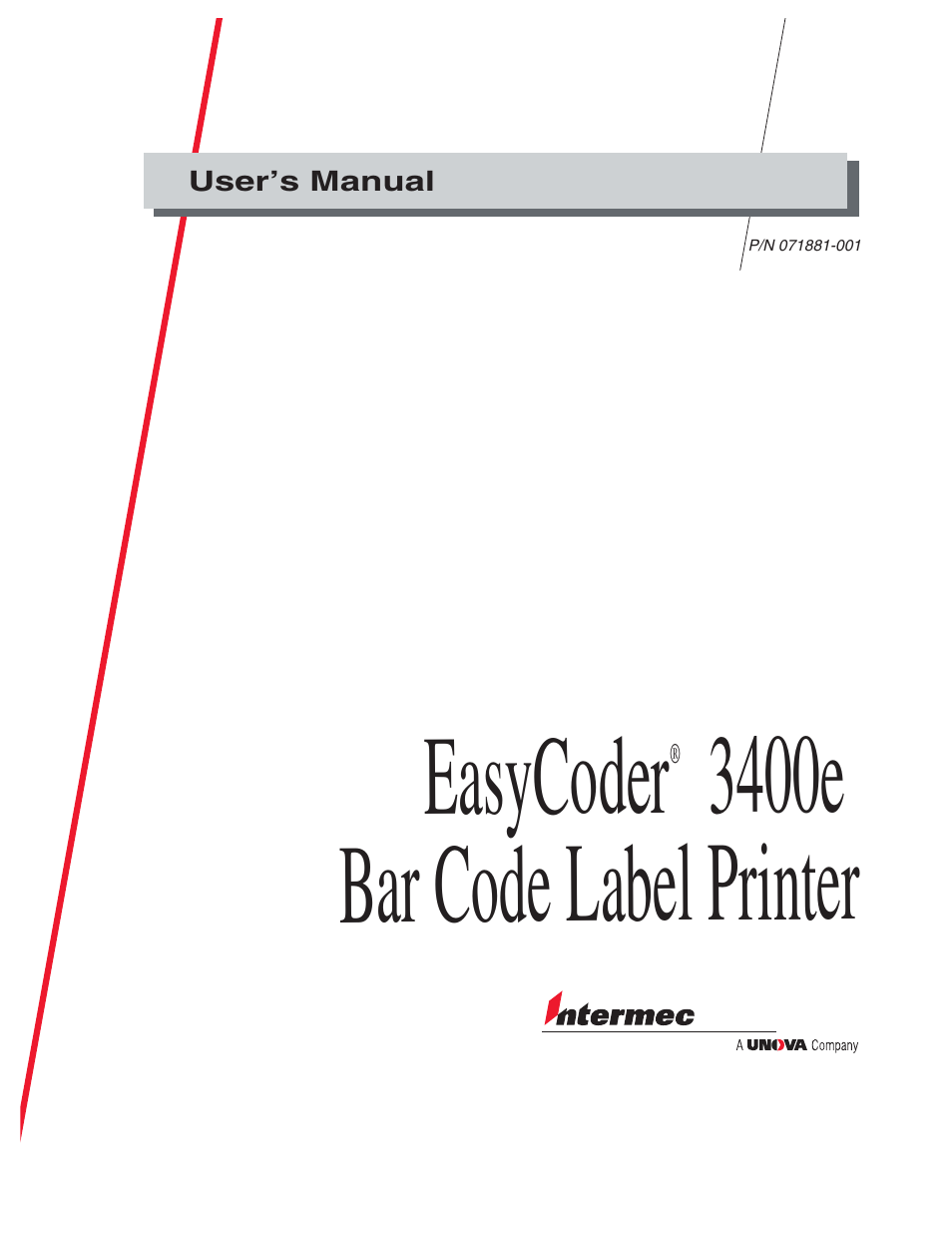 IBM EasyCoder 3400e User Manual | 150 pages