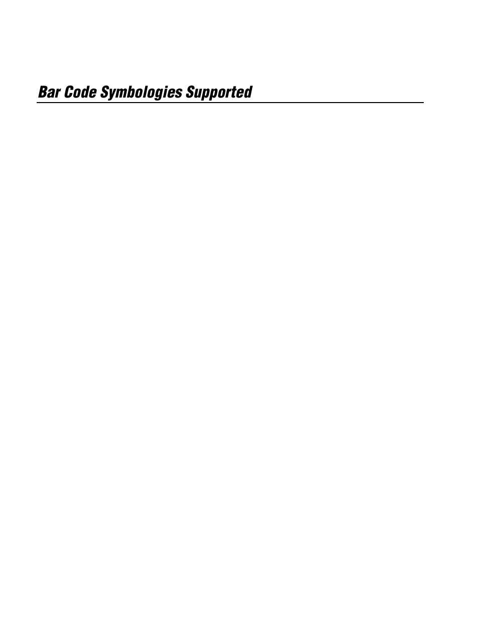 Bar code symbologies supported | IBM EasyCoder 3400e User Manual | Page 102 / 150