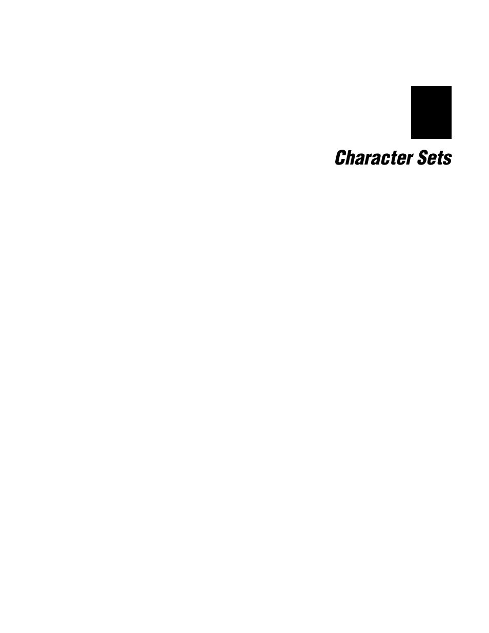 Appendix b - character sets | IBM EasyCoder 3400e User Manual | Page 105 / 150