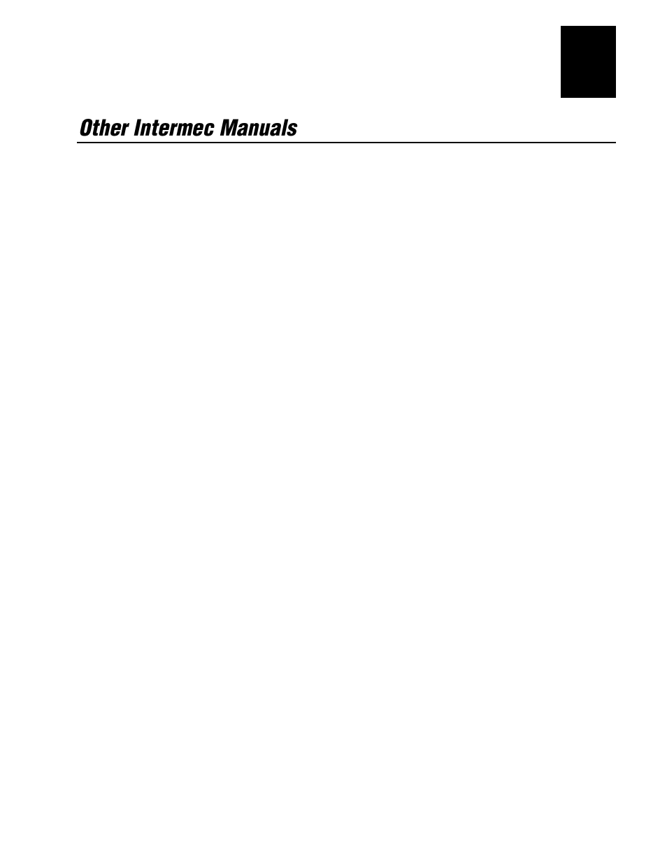 Other intermec manuals | IBM EasyCoder 3400e User Manual | Page 13 / 150