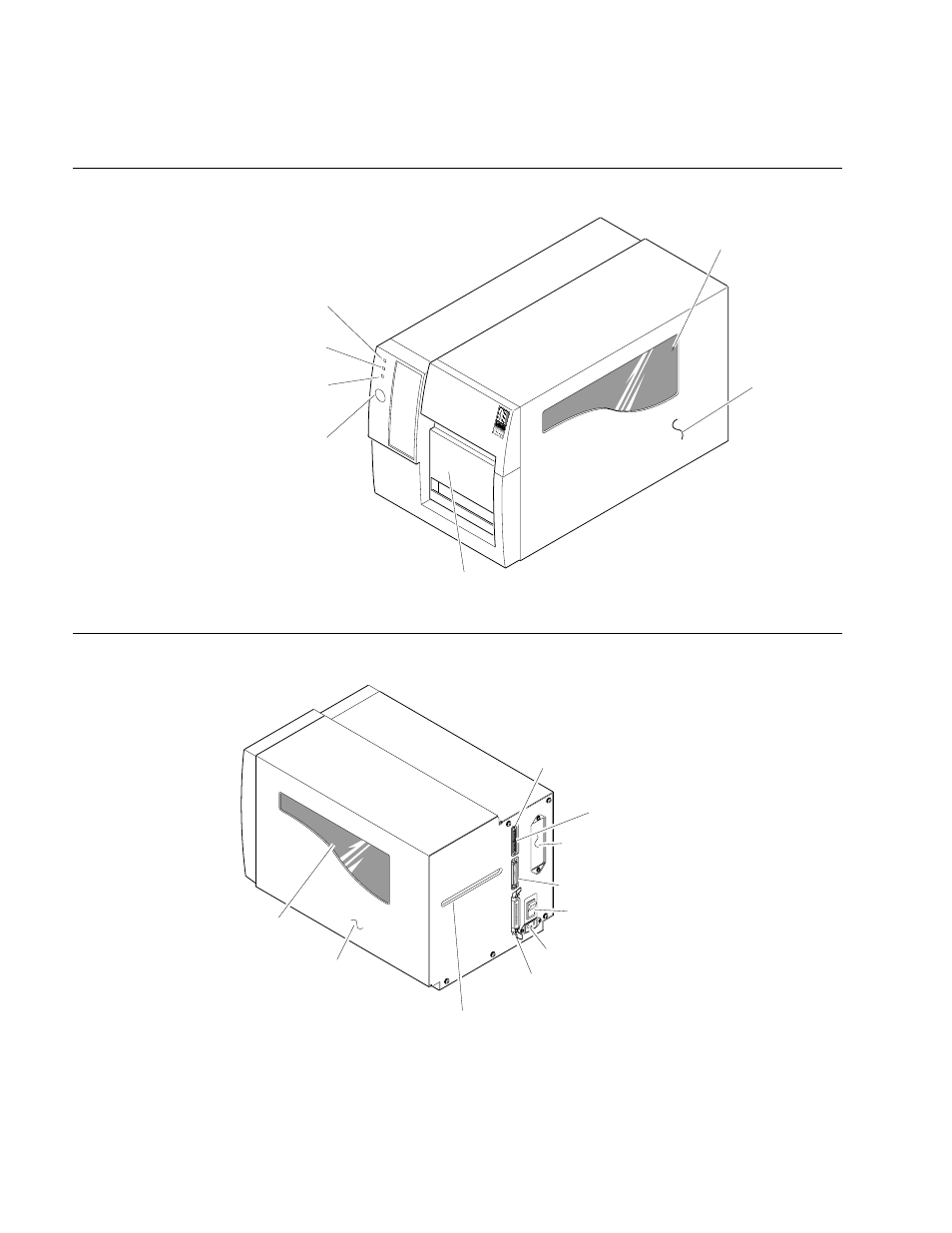 Back view | IBM EasyCoder 3400e User Manual | Page 18 / 150