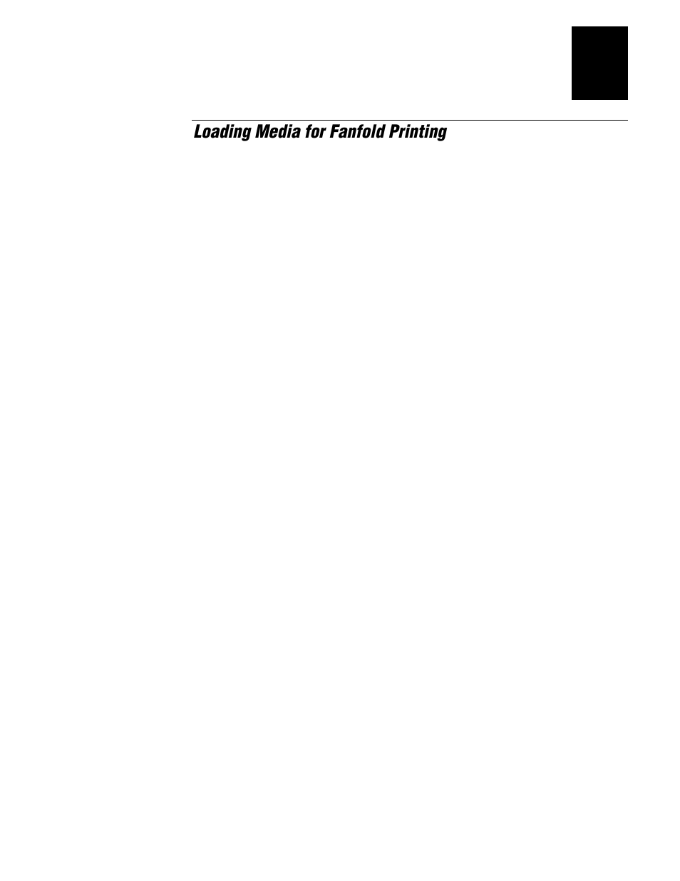 Loading media for fanfold printing | IBM EasyCoder 3400e User Manual | Page 21 / 150