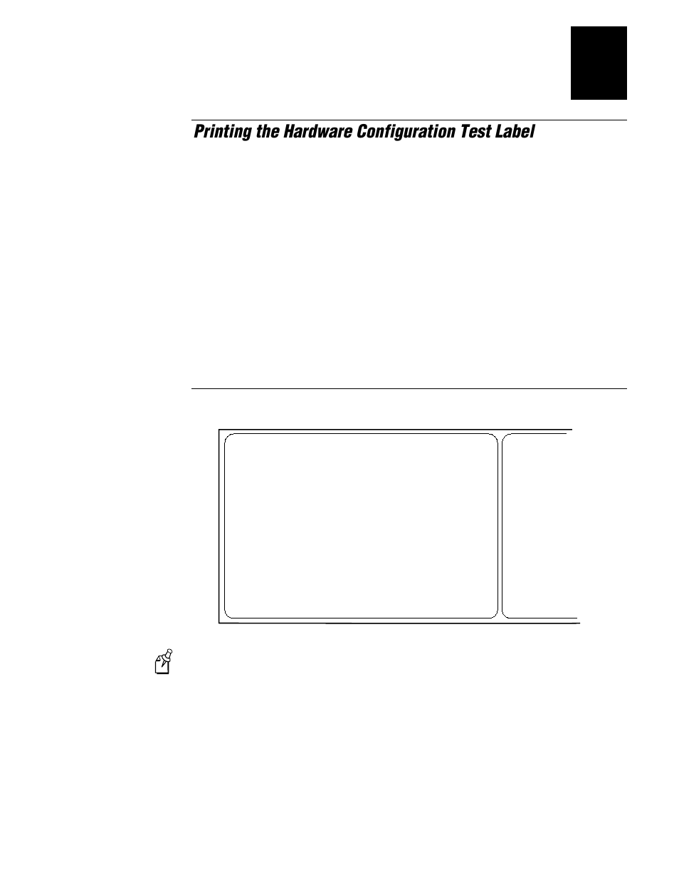 Printing the hardware configuration test label, Nugfont, Getting started 1-9 | IBM EasyCoder 3400e User Manual | Page 23 / 150