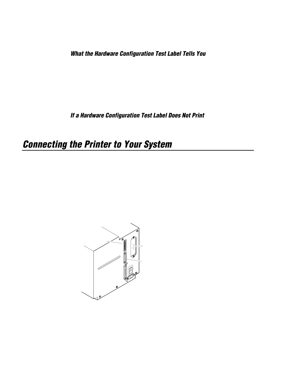 Connecting the printer to your system | IBM EasyCoder 3400e User Manual | Page 24 / 150