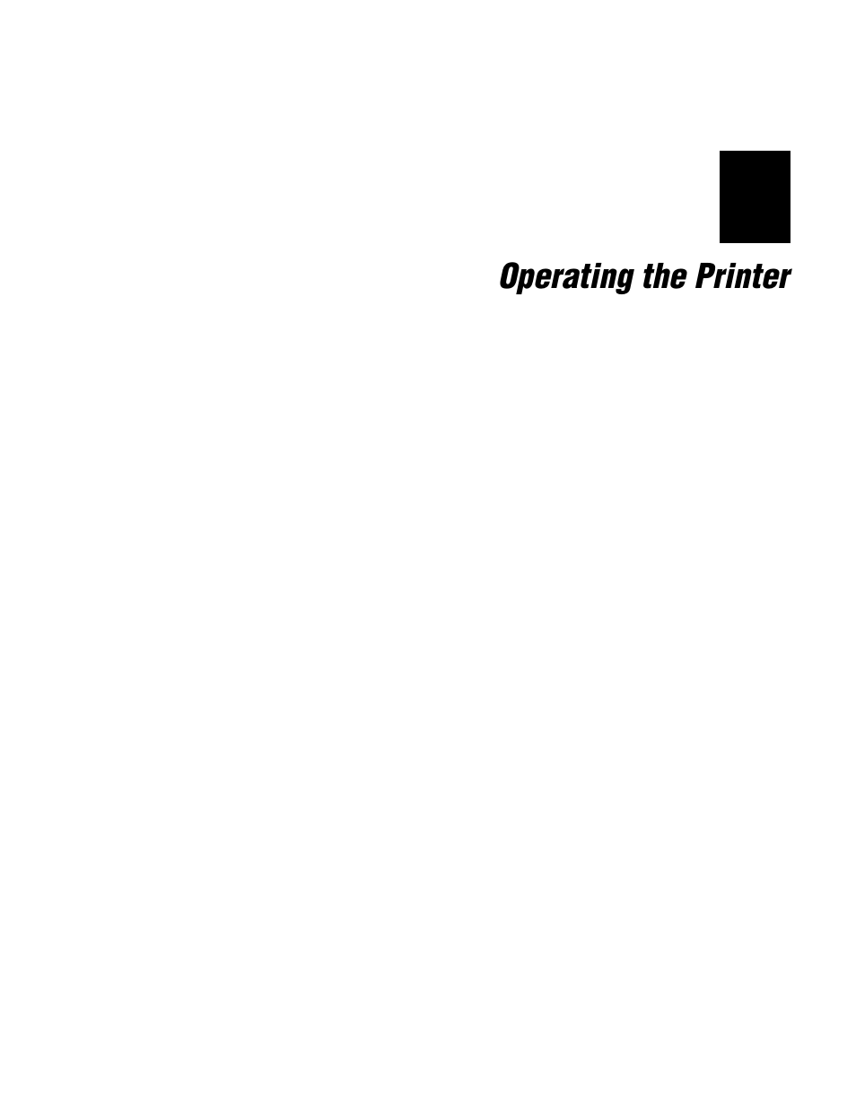 Chapter 2 - operating the printer | IBM EasyCoder 3400e User Manual | Page 33 / 150