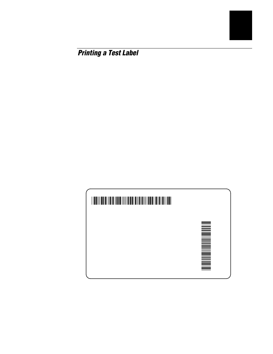 Printing a test label | IBM EasyCoder 3400e User Manual | Page 49 / 150