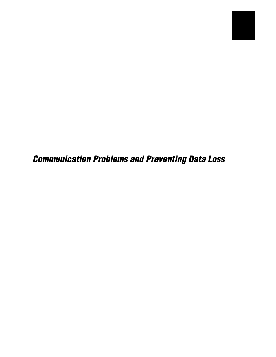 Communication problems and preventing data loss | IBM EasyCoder 3400e User Manual | Page 69 / 150