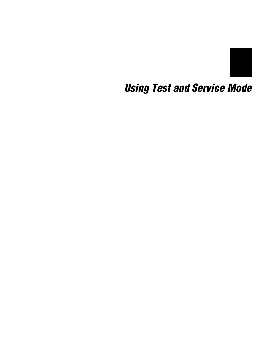 Chapter 6 - using test and service mode | IBM EasyCoder 3400e User Manual | Page 81 / 150