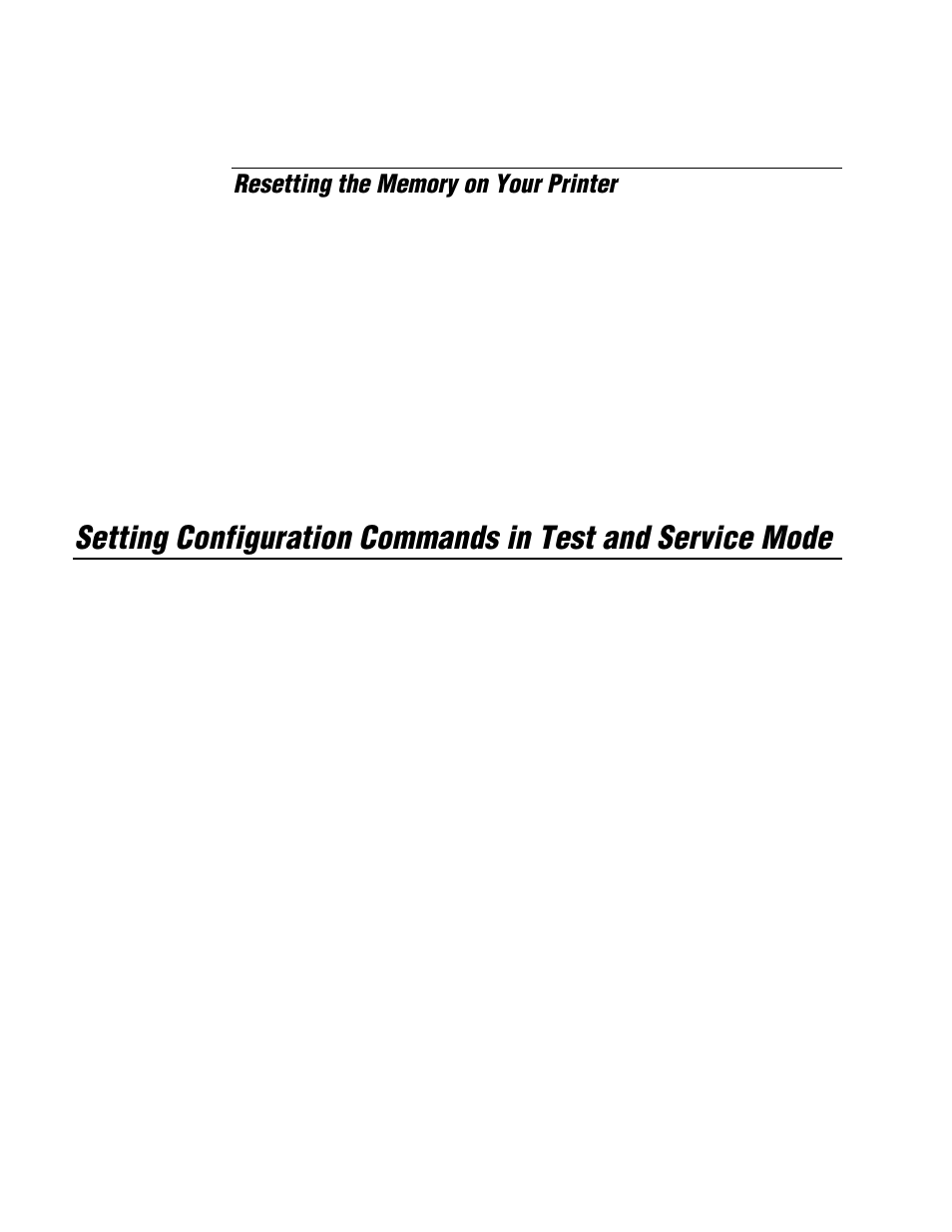 Resetting the memory on your printer | IBM EasyCoder 3400e User Manual | Page 86 / 150