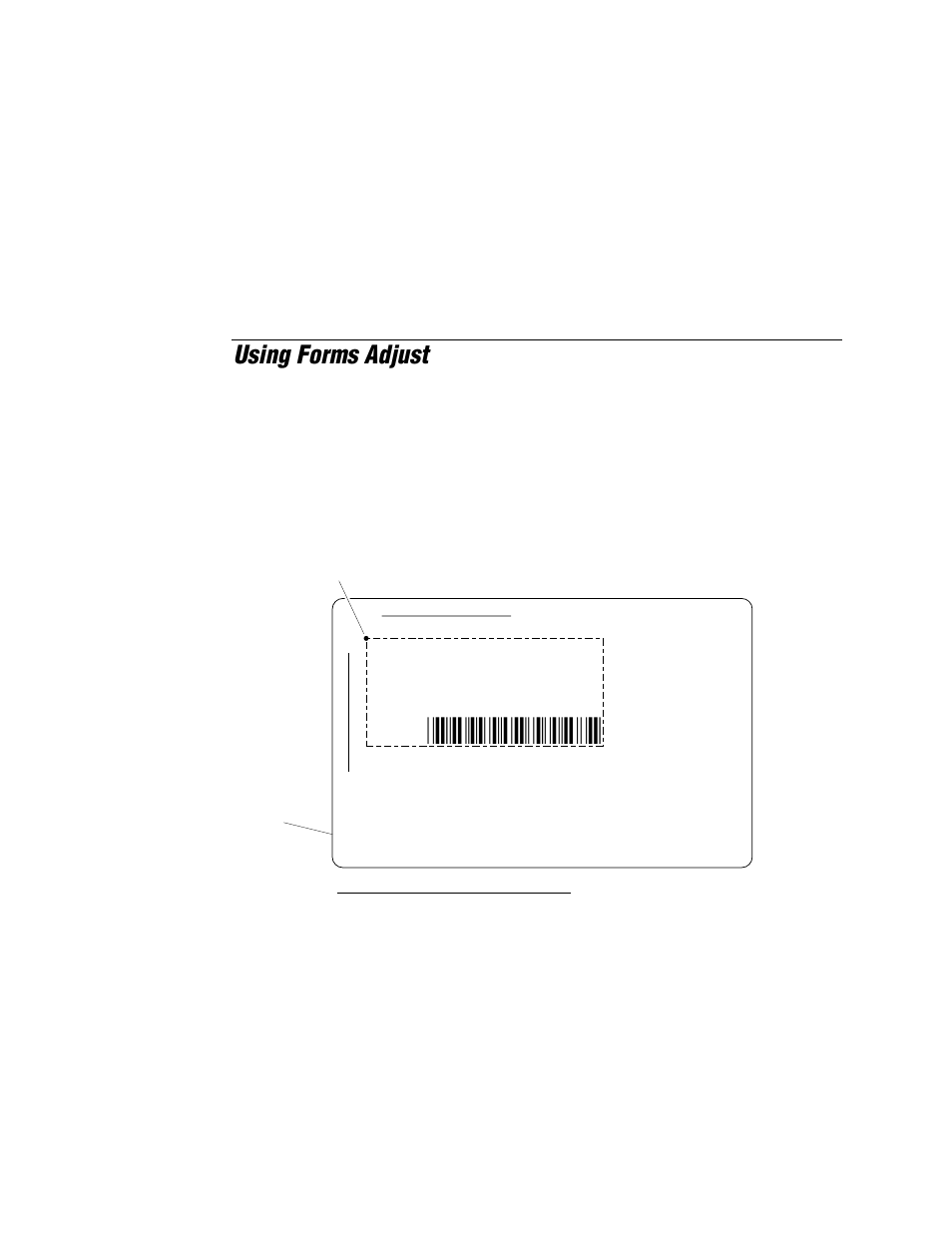 Using forms adjust, Format | IBM EasyCoder 3400e User Manual | Page 92 / 150