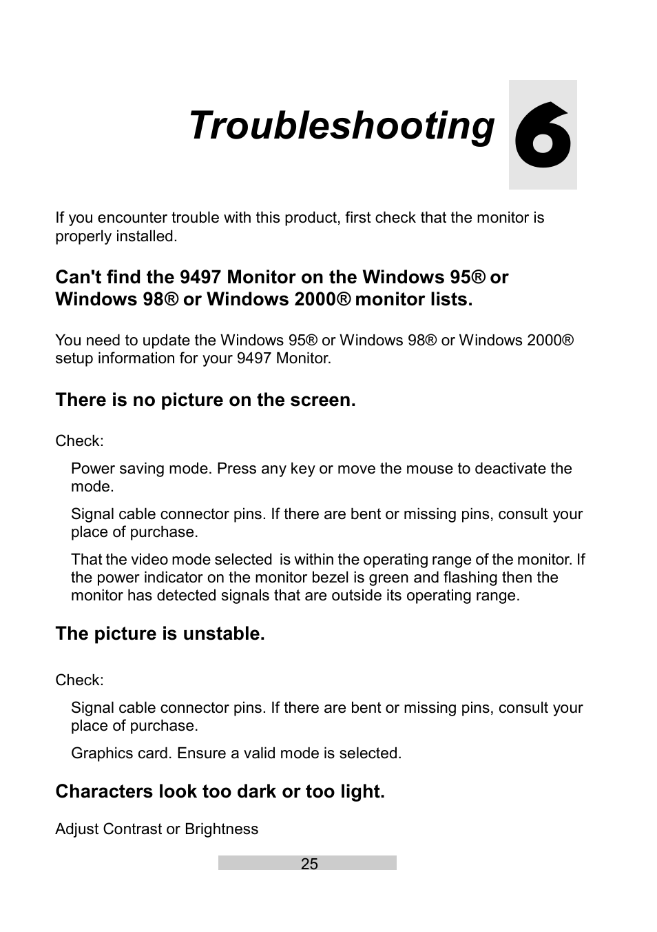 Troubleshooting | IBM T86A User Manual | Page 36 / 61