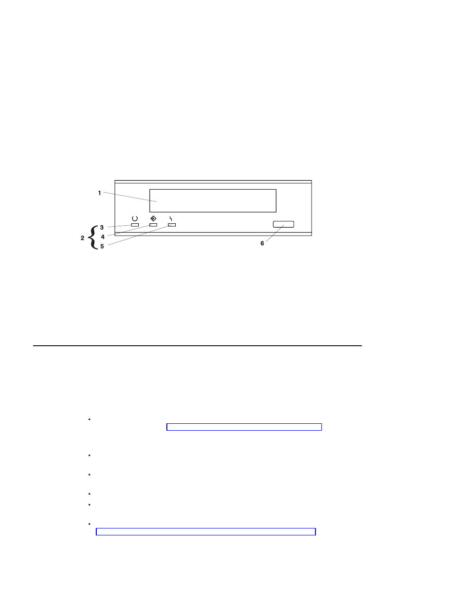 Front view of the 12/24gb 4mm tape drive, Using the 12/24gb 4mm tape drive, Operating recommendations | IBM RS/6000 44P User Manual | Page 48 / 216