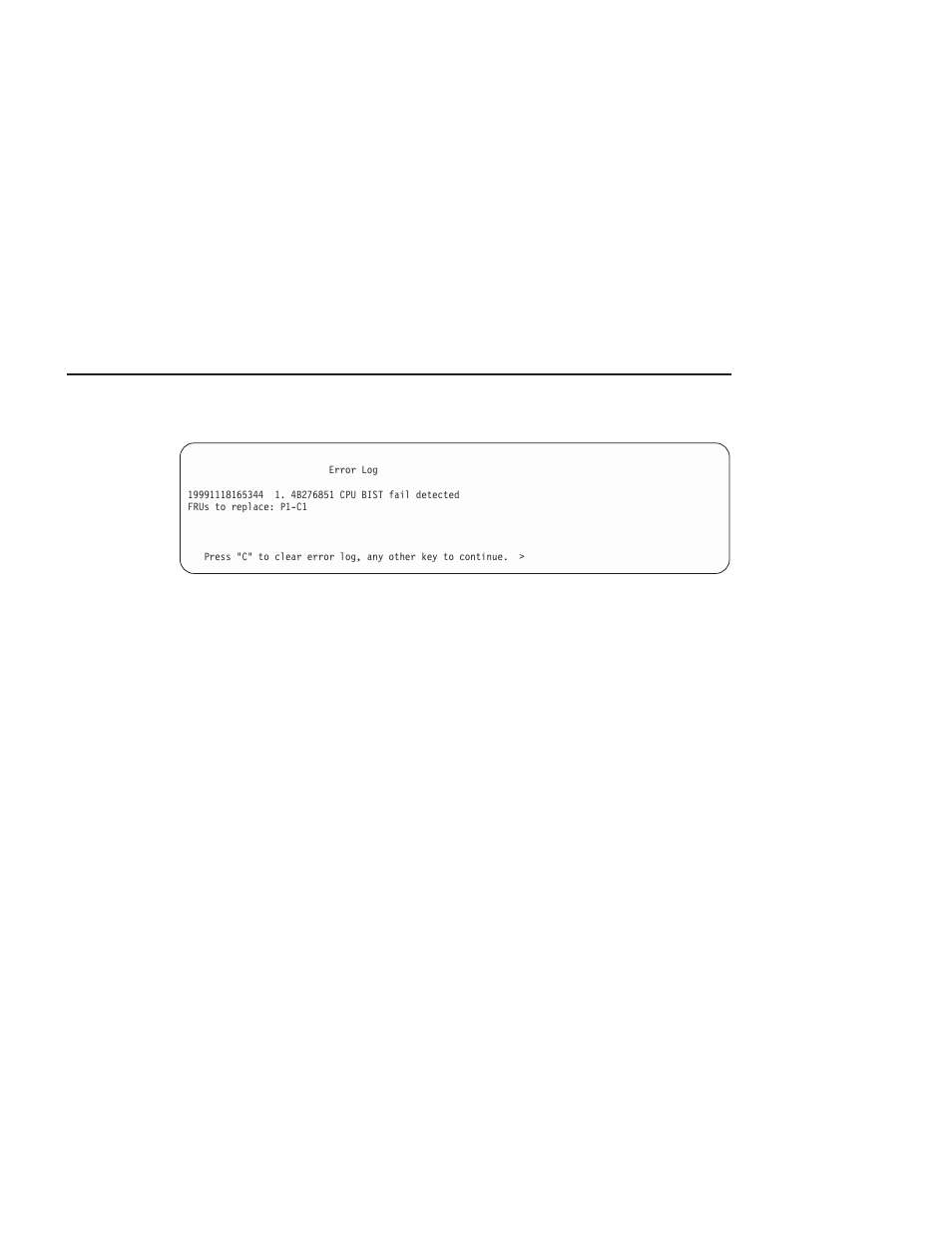 Service processor error log | IBM RS/6000 44P User Manual | Page 86 / 216