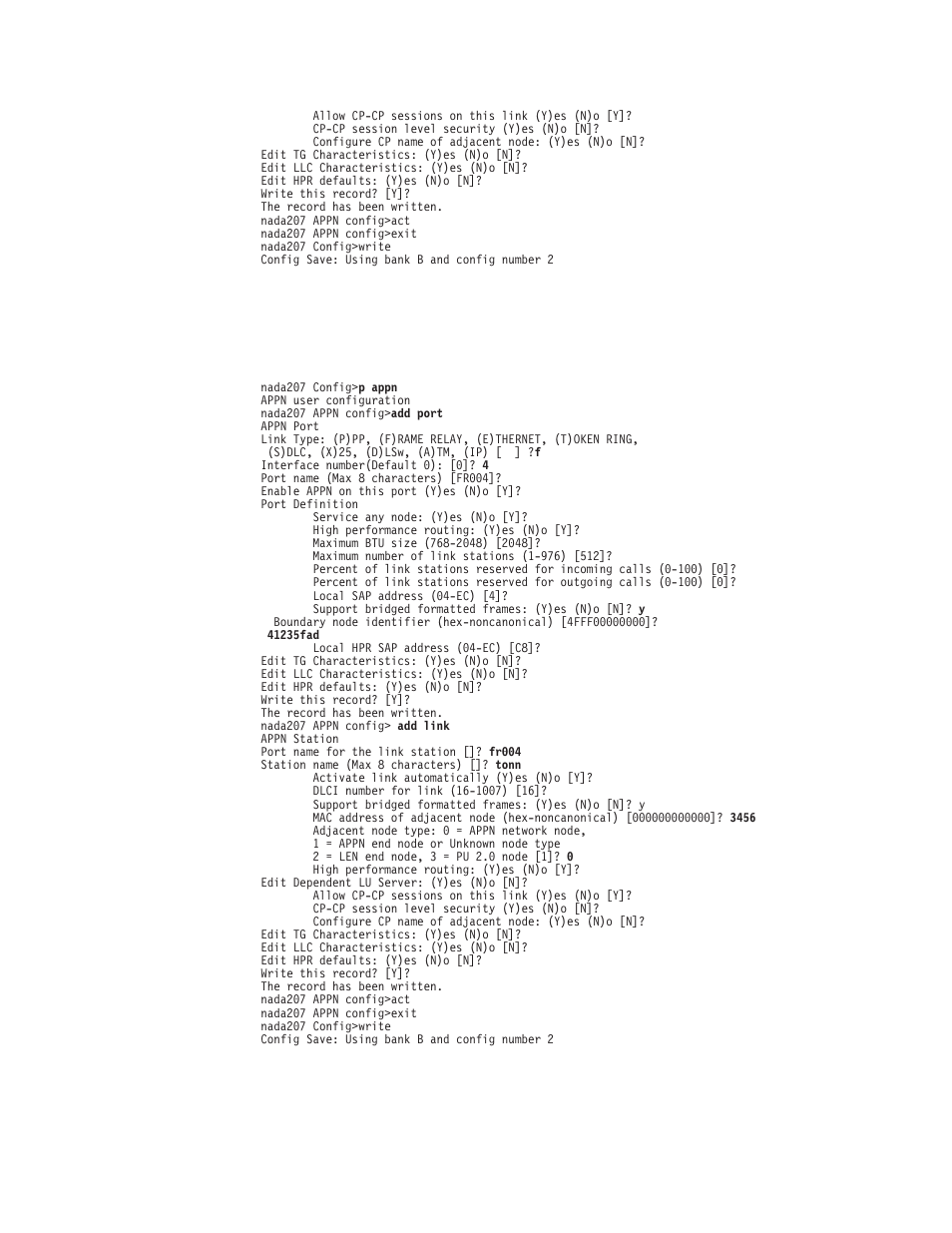 Configuring appn over frame relay ban, Appn 74 | IBM SC30-3865-04 User Manual | Page 104 / 513