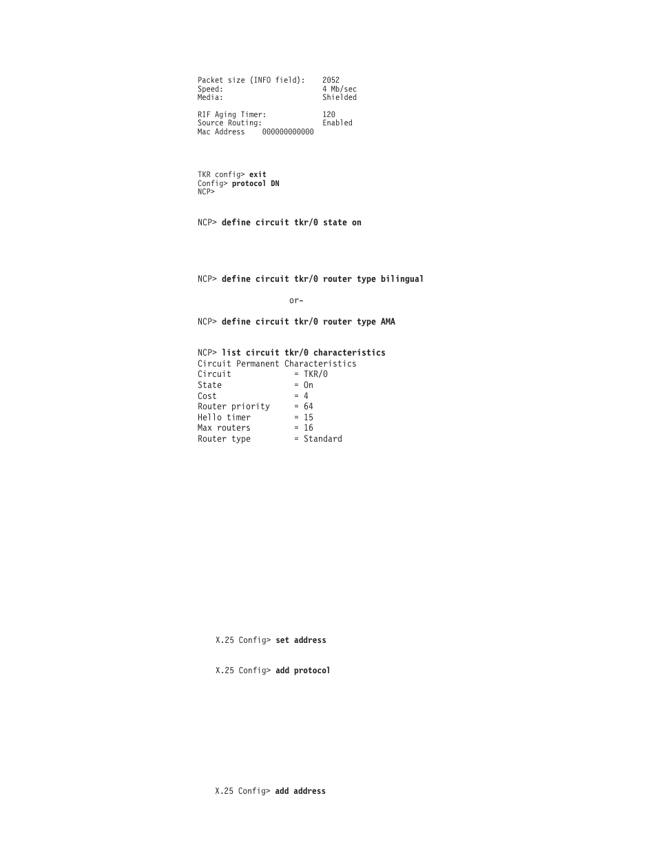 Configuring dna iv for x.25 | IBM SC30-3865-04 User Manual | Page 292 / 513