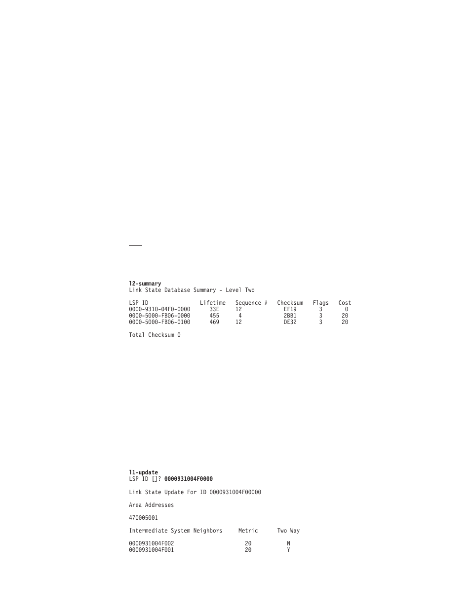 L2-summary l1-update, L2-summary, L1-update | IBM SC30-3865-04 User Manual | Page 370 / 513