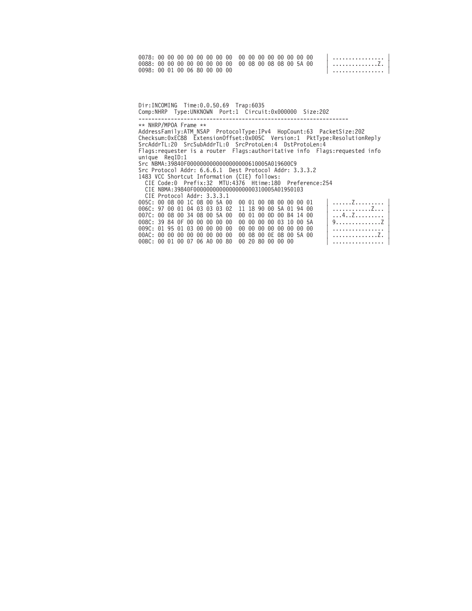 Nhrp packet tracing | IBM SC30-3865-04 User Manual | Page 405 / 513
