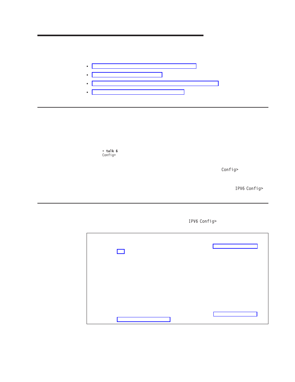 Ipv6 configuration command summary, Chapter 14. configuring and monitoring ipv6, Accessing the ipv6 configuration environment | Ipv6 configuration commands | IBM SC30-3865-04 User Manual | Page 413 / 513