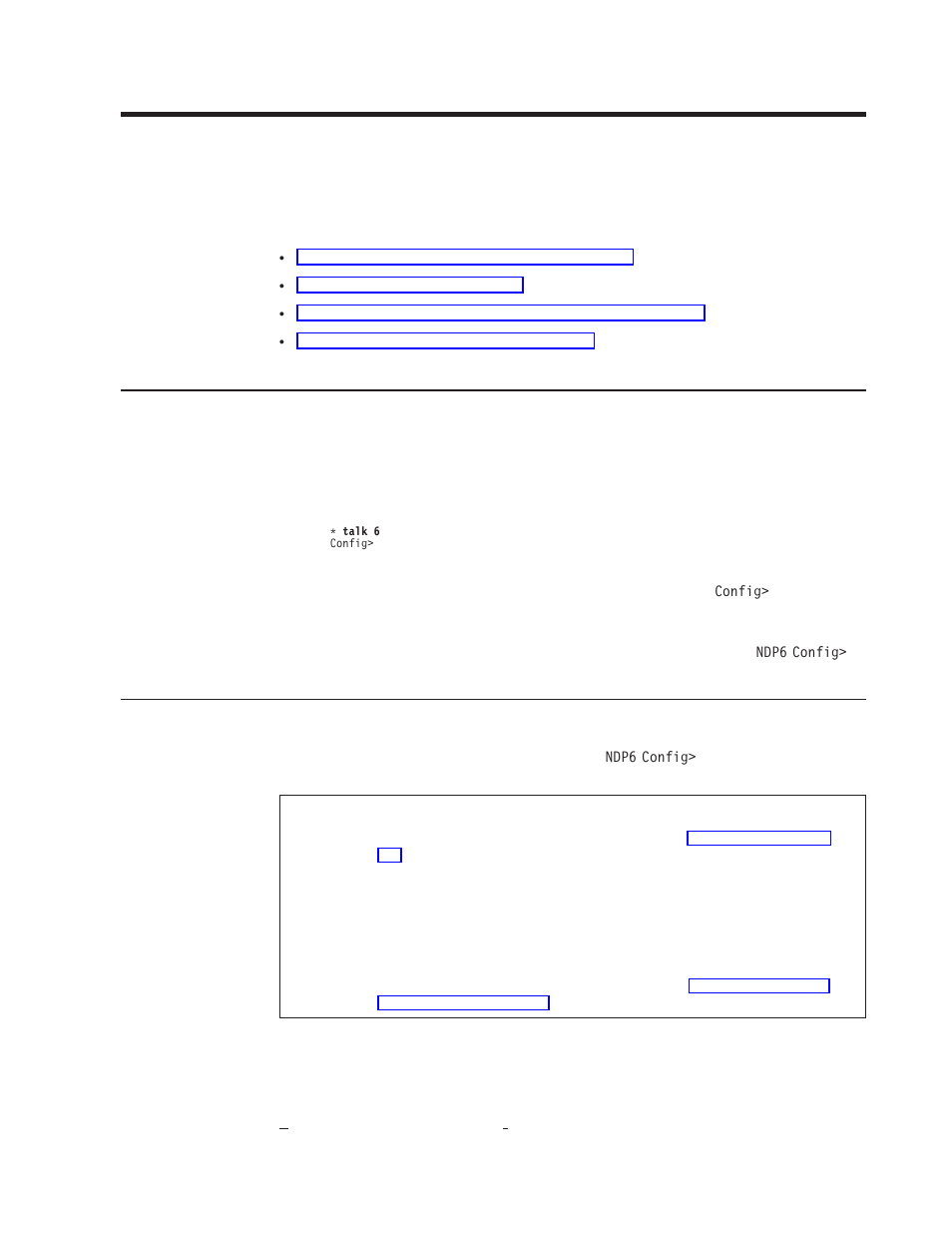 Ndp), Ndp configuration command summary, Accessing the ndp configuration environment | Ndp configuration commands | IBM SC30-3865-04 User Manual | Page 435 / 513