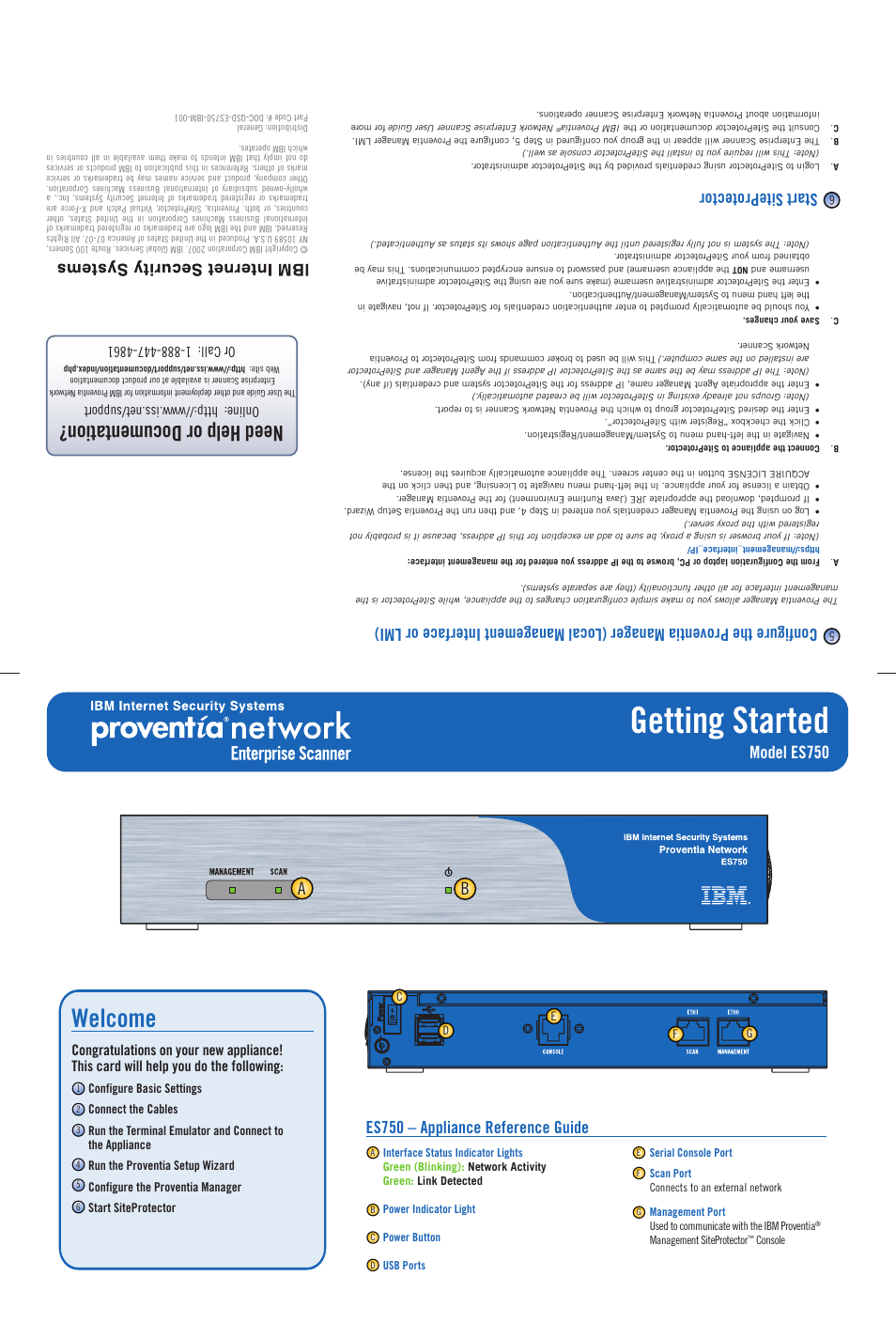 IBM MANAGEMENT SITEPROTECTOR ES750 User Manual | 3 pages