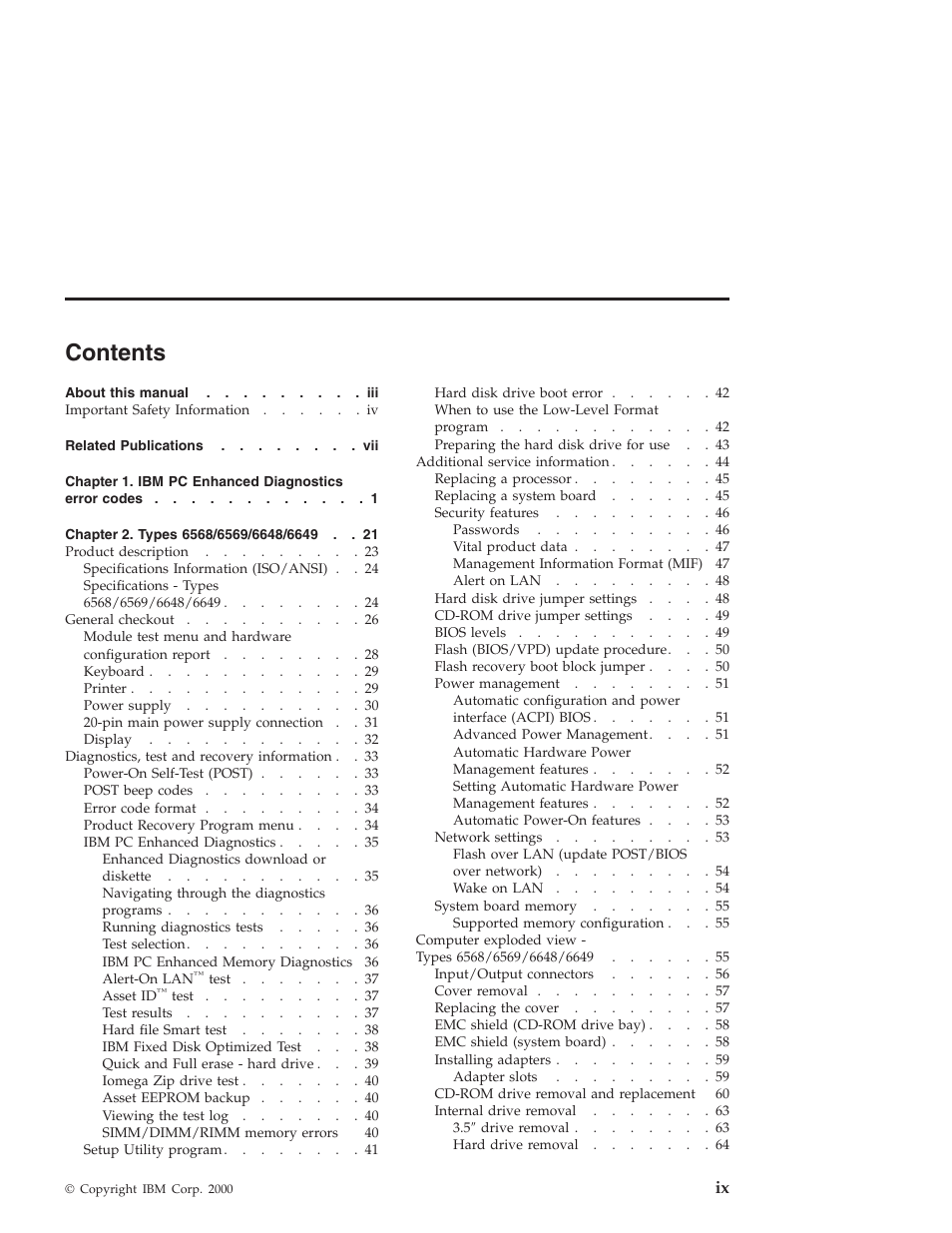 IBM 6648 User Manual | Page 11 / 248