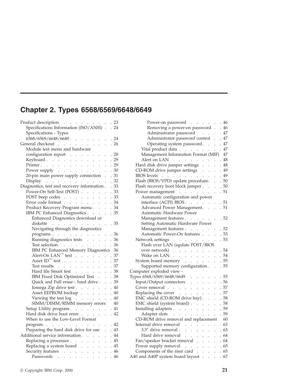 Chapter 2. types 6568/6569/6648/6649 | IBM 6648 User Manual | Page 35 / 248