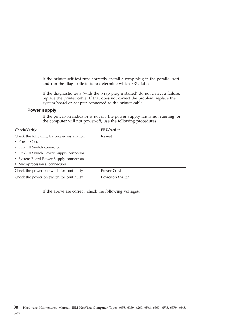 Power supply | IBM 6648 User Manual | Page 44 / 248