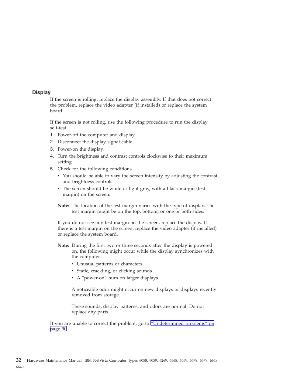 Display | IBM 6648 User Manual | Page 46 / 248