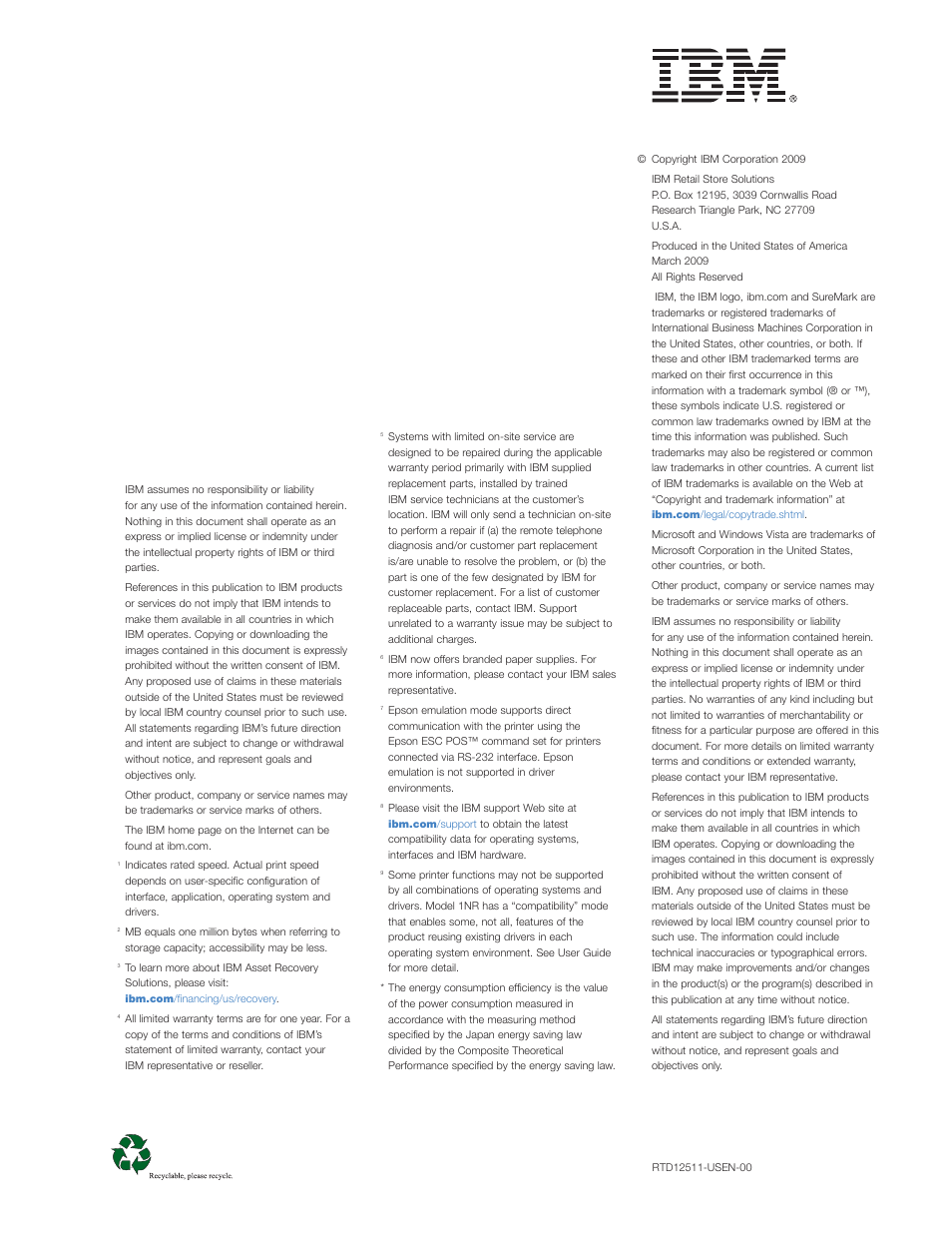 IBM SUREMARK 1ND User Manual | Page 8 / 8