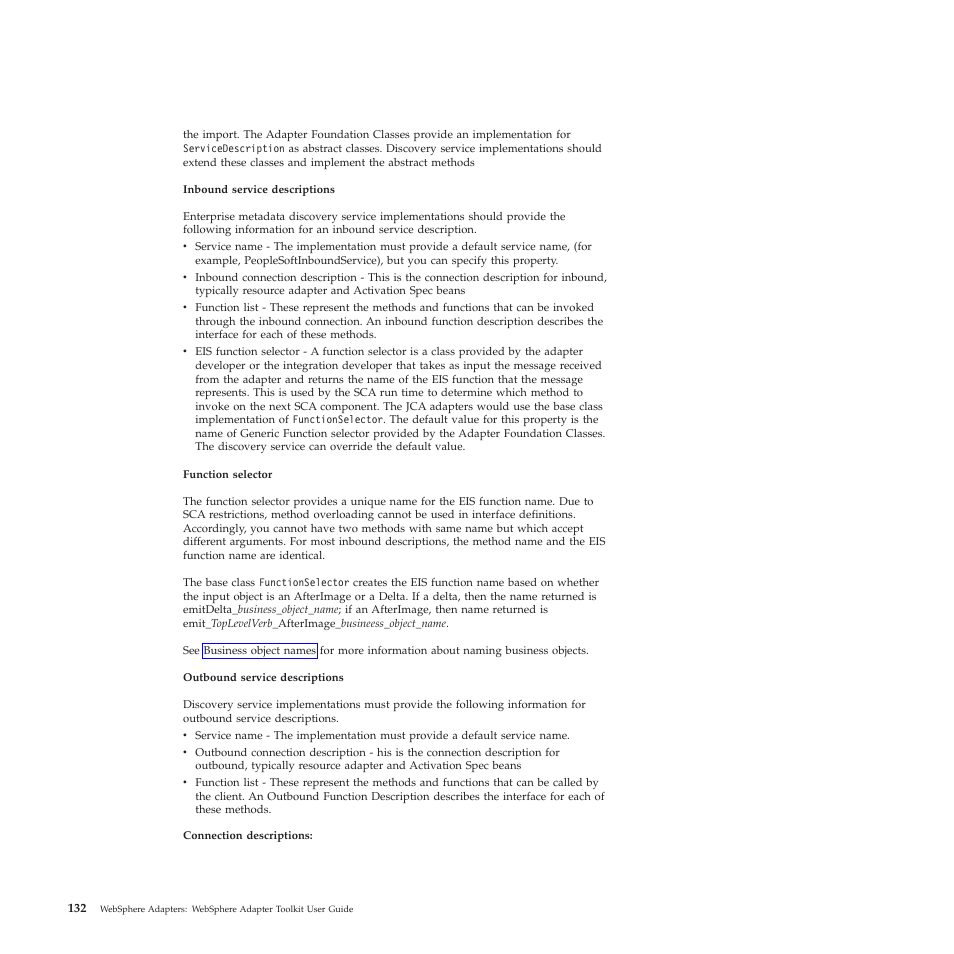 IBM WebSphere Adapters User Manual | Page 138 / 226
