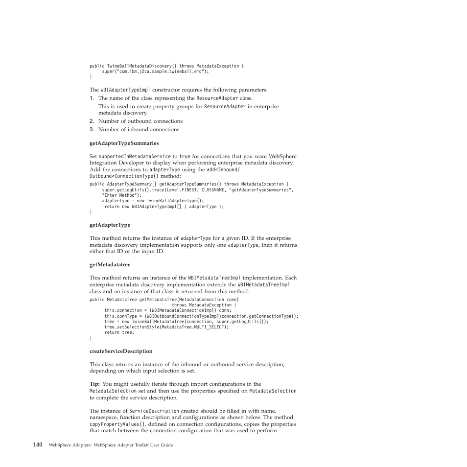 IBM WebSphere Adapters User Manual | Page 146 / 226