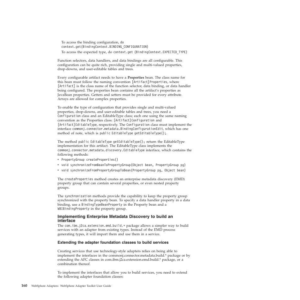 IBM WebSphere Adapters User Manual | Page 166 / 226