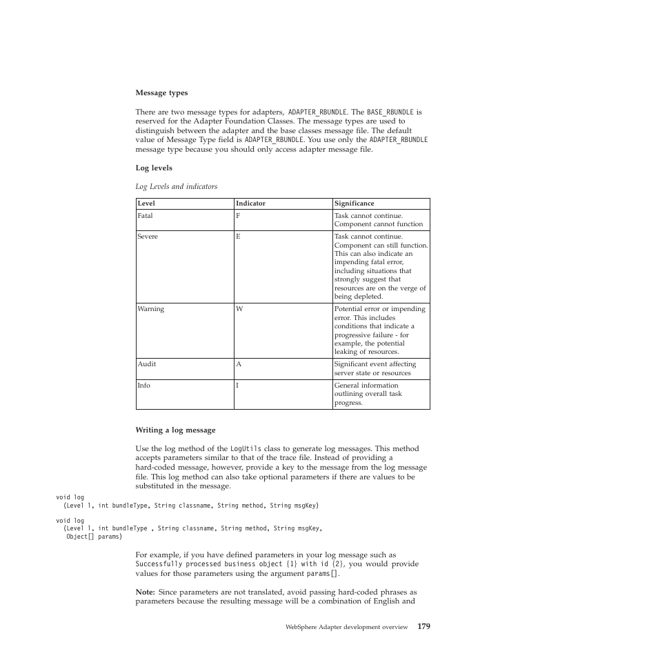 IBM WebSphere Adapters User Manual | Page 185 / 226