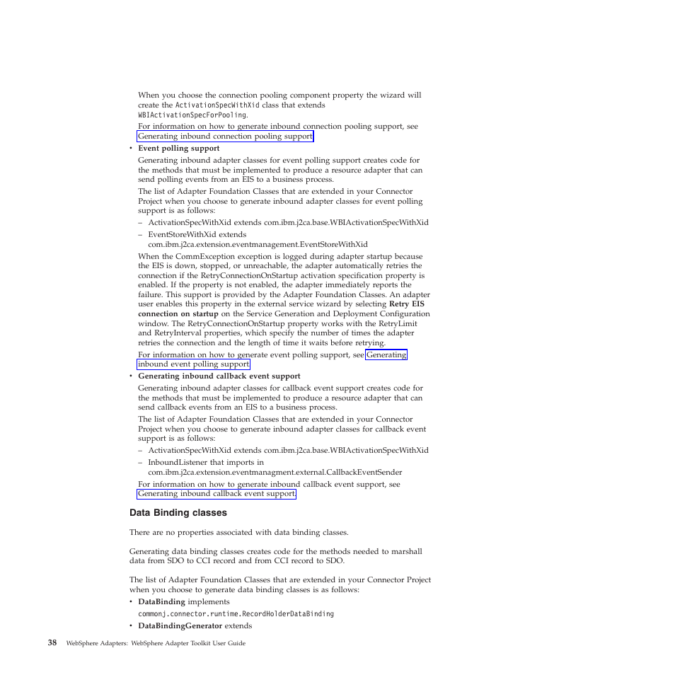 IBM WebSphere Adapters User Manual | Page 44 / 226