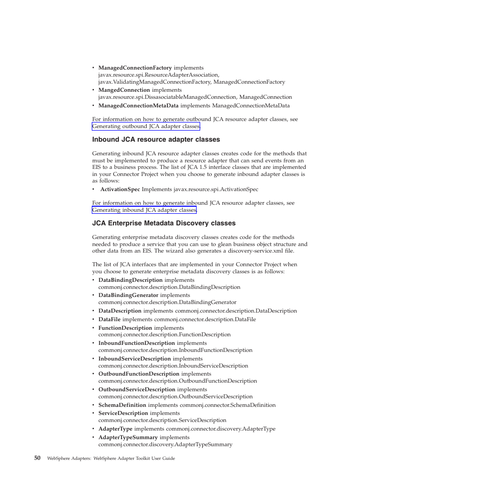 IBM WebSphere Adapters User Manual | Page 56 / 226