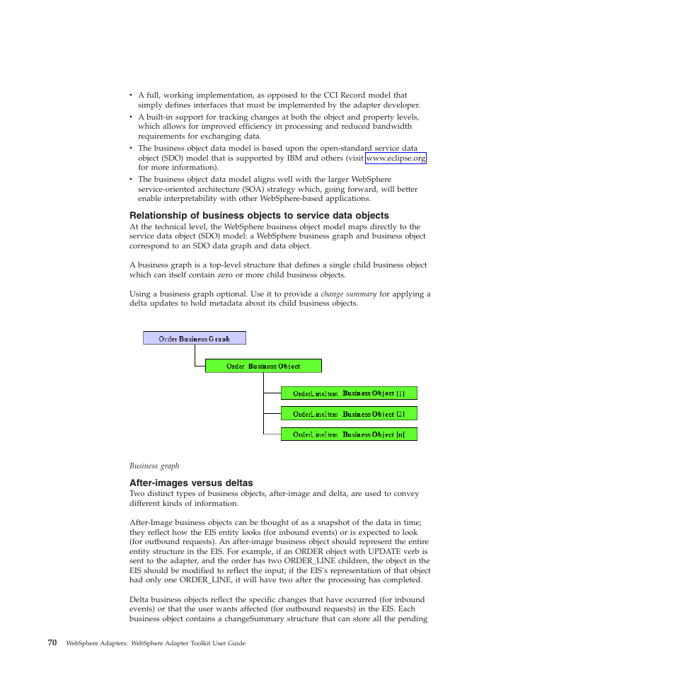 After-images versus deltas | IBM WebSphere Adapters User Manual | Page 76 / 226