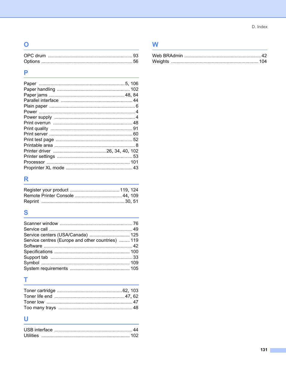 IBM HL-5250DN User Manual | Page 139 / 139