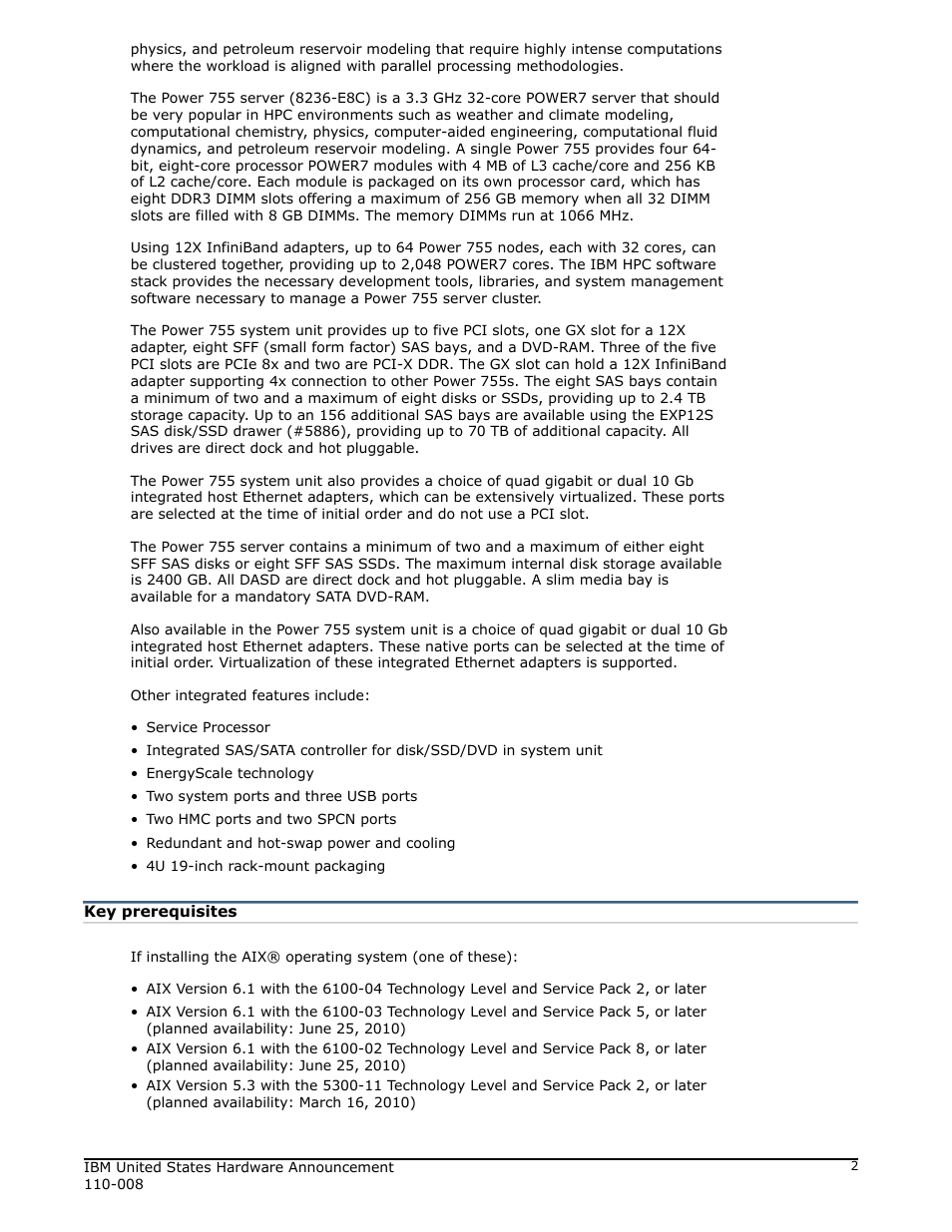 Key prerequisites | IBM 755 User Manual | Page 2 / 47